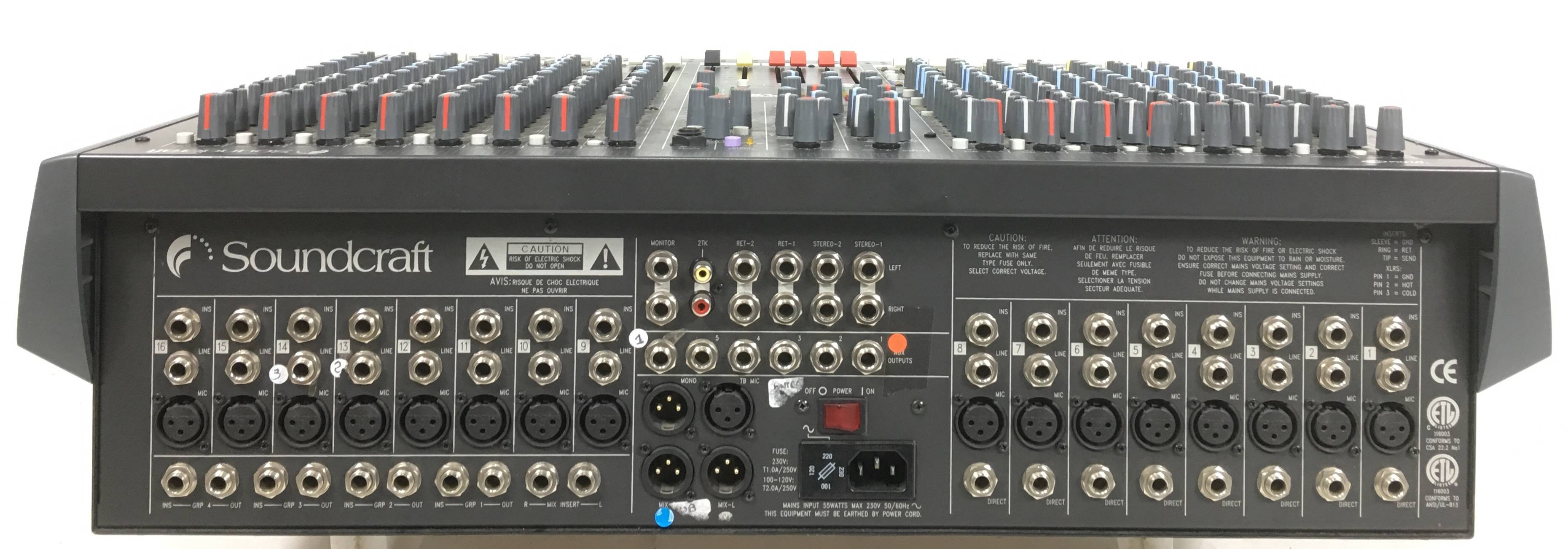 Soundcraft spirit e6 замена блока питания