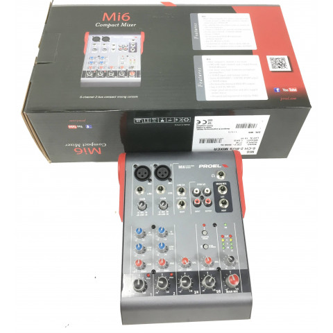 Proel Mi6 Mixer 6 canali