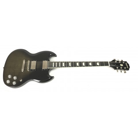 Epiphone SG Modern Figured Trans Black