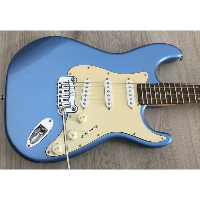 Used G&L Legacy Tribute Series Electric Guitar In Metallic Blue