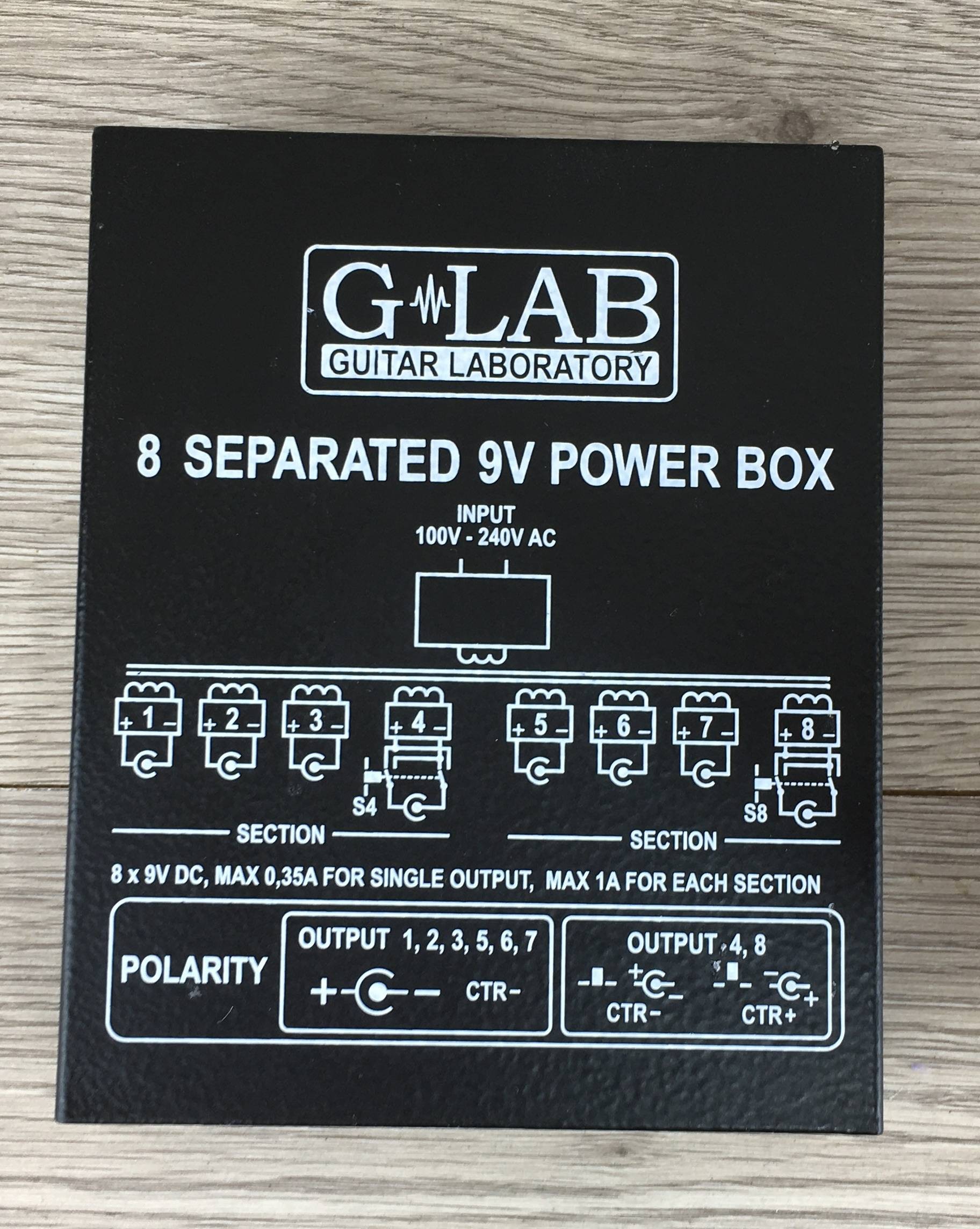 G-Lab PB-1 8 separated 9v power box | Effetti G-Lab