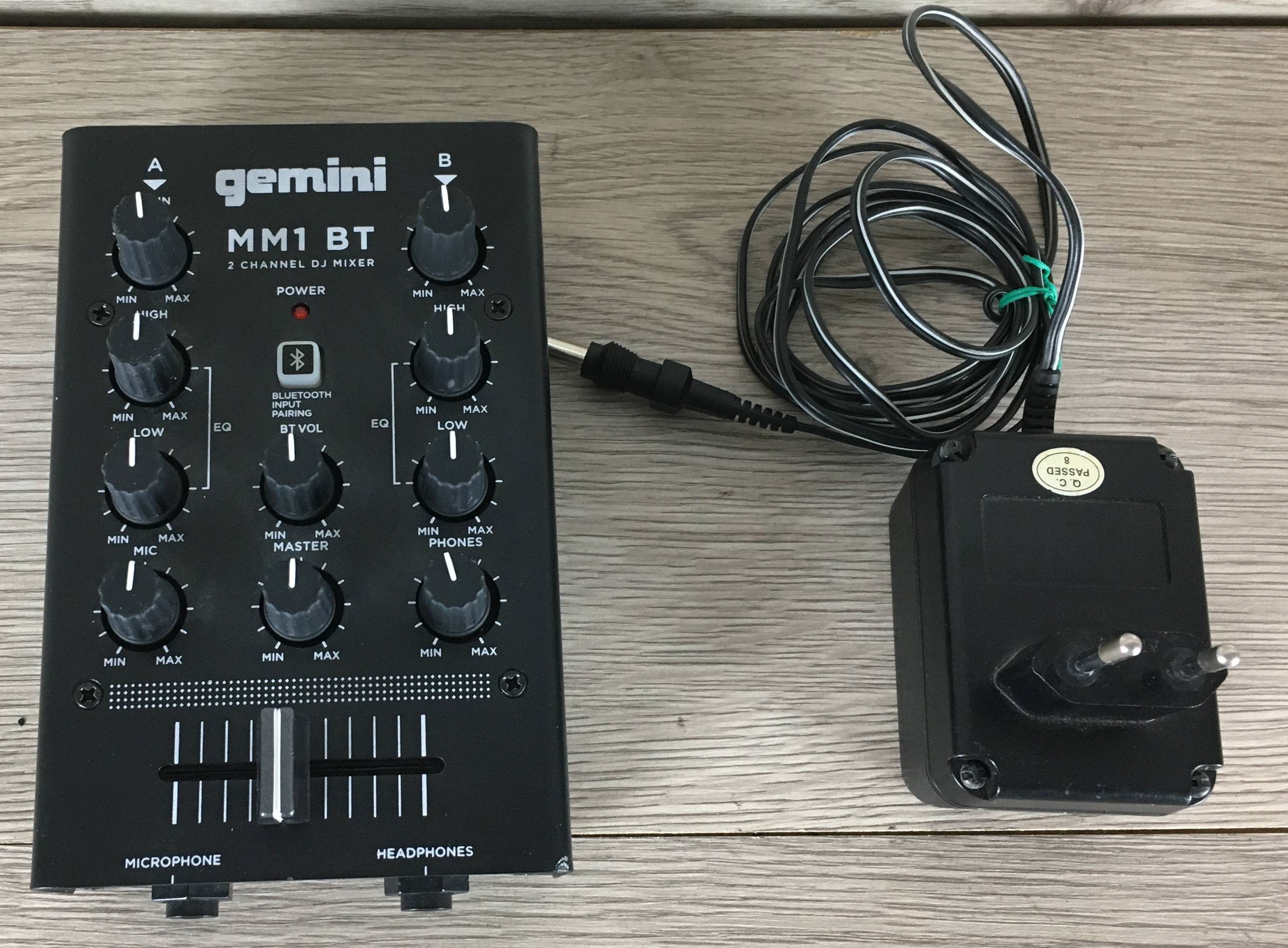 gemini MM1 BT 2 CHANNEL DJ MIXER - DJ機材
