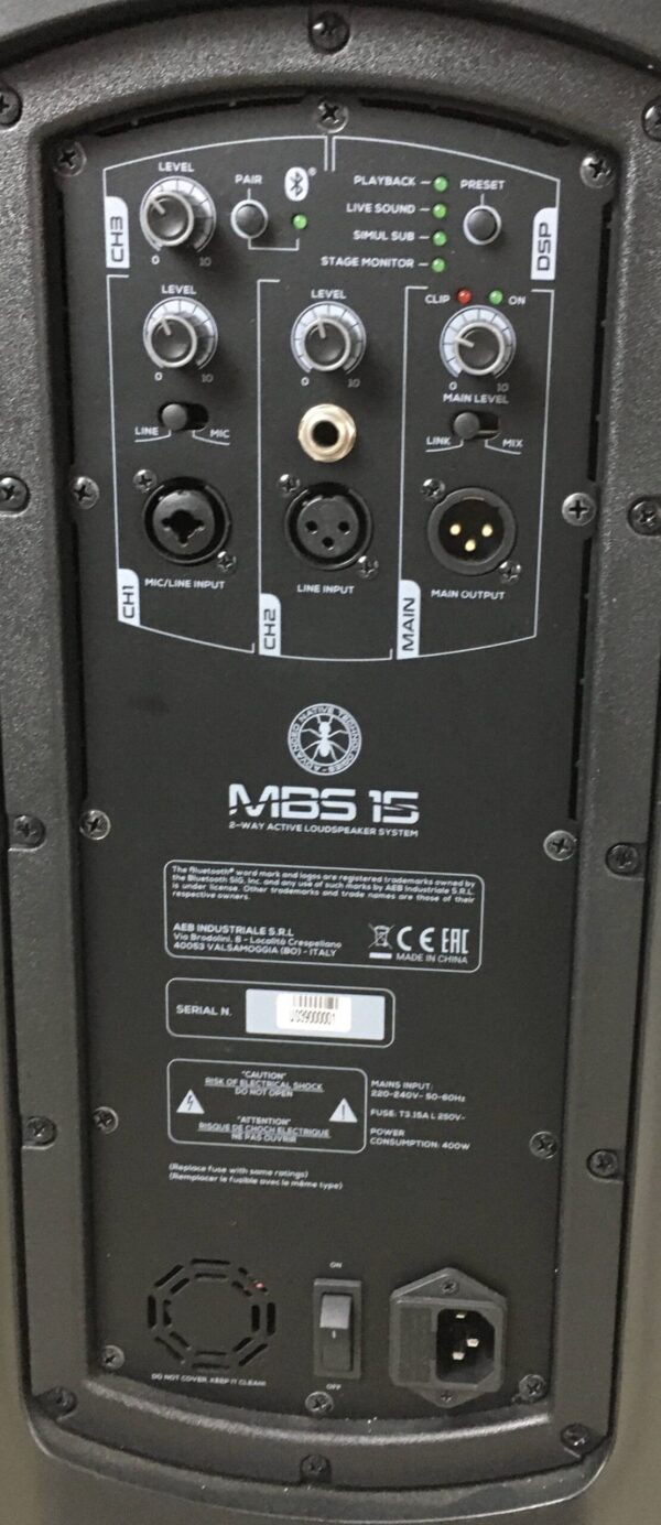 ANT MBS 15 con cover 1600W