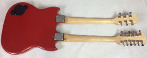 Chitarra elettrica doppio manico tipo Gibson SG