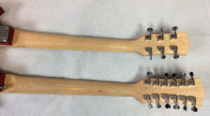 Chitarra elettrica doppio manico tipo Gibson SG