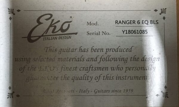 Eko Ranger 6 EQ BLS