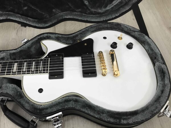 Epiphone Inspired by Gibson Les Paul Custom Apline White + EMG Zakk Wylde Set Black