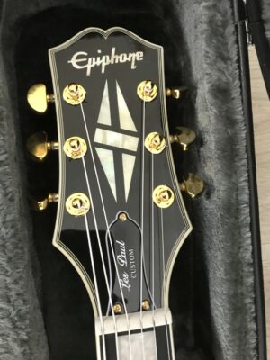 Epiphone Inspired by Gibson Les Paul Custom Apline White + EMG Zakk Wylde Set Black