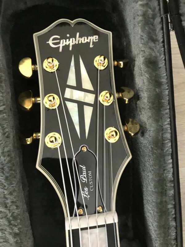 Epiphone Inspired by Gibson Les Paul Custom Apline White + EMG Zakk Wylde Set Black