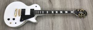 Epiphone Inspired by Gibson Les Paul Custom Apline White + EMG Zakk Wylde Set Black