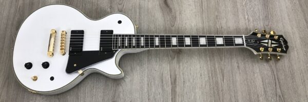 Epiphone Inspired by Gibson Les Paul Custom Apline White + EMG Zakk Wylde Set Black