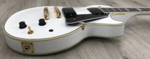 Epiphone Inspired by Gibson Les Paul Custom Apline White + EMG Zakk Wylde Set Black