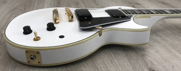 Epiphone Inspired by Gibson Les Paul Custom Apline White + EMG Zakk Wylde Set Black