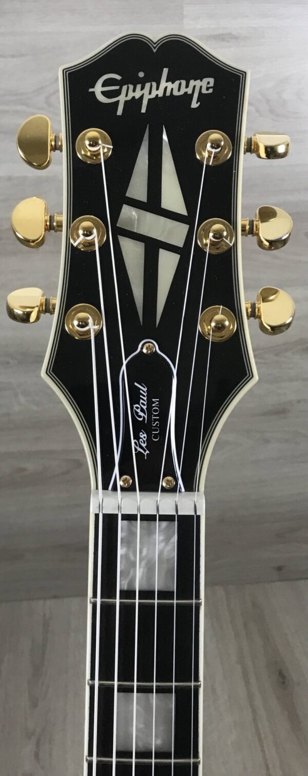 Epiphone Inspired by Gibson Les Paul Custom Apline White + EMG Zakk Wylde Set Black
