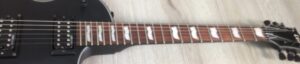 ESP LTD EC-256 black satin con custodia rigida