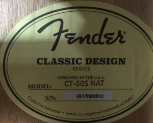 Fender CT-60S Natural con custodia