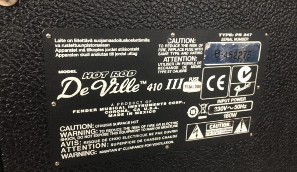 Fender Hot Rod Deville 410 III