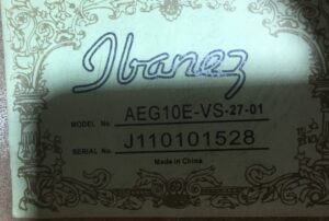 Ibanez AEG10E Vintage Sunburst chitarra acustica amplificata
