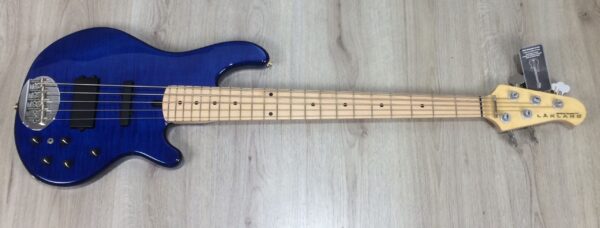 Lakland Skyline 55-02 Deluxe Trans Blue + custodia mono