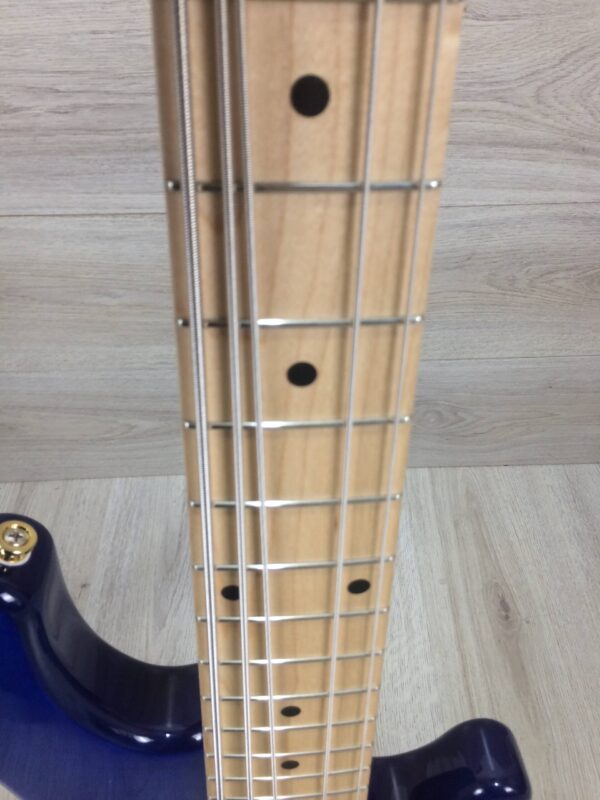 Lakland Skyline 55-02 Deluxe Trans Blue + custodia mono