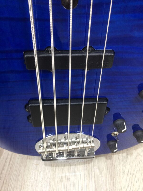 Lakland Skyline 55-02 Deluxe Trans Blue + custodia mono