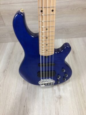 Lakland Skyline 55-02 Deluxe Trans Blue + custodia mono