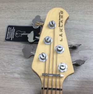 Lakland Skyline 55-02 Deluxe Trans Blue + custodia mono