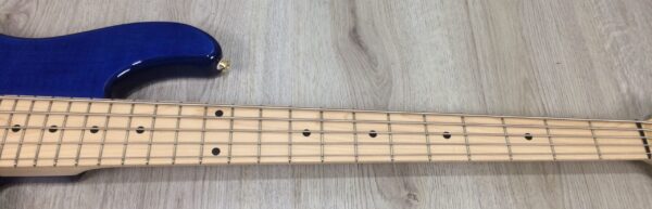 Lakland Skyline 55-02 Deluxe Trans Blue + custodia mono