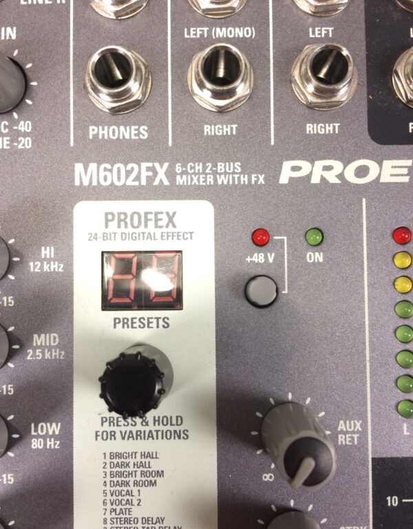 Proel M602FX Compact Mixer