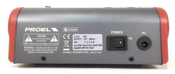 Proel Mi6 Mixer 6 canali