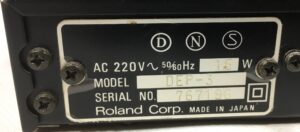 Roland DEP-3 Digital Effect Processor made in Japan