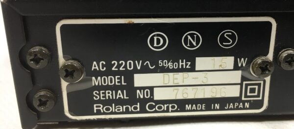 Roland DEP-3 Digital Effect Processor made in Japan