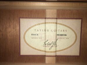 Taylor 514 CE Seriale 981005106