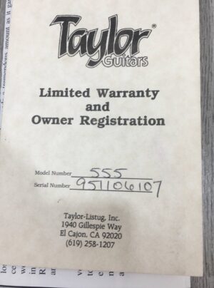 Taylor 555 amplificata EMG APA-2