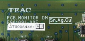 TEAC PCB.MONITOR DM E901891-00E Spare Parts Tascam DM4800