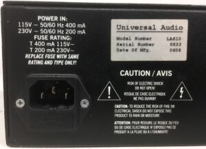 Universal Audio LA 610 Preamplificatore Microfonico Valvolare