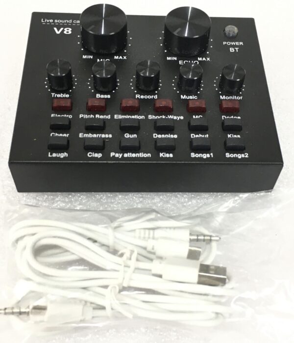 V8 Soundcard scheda audio con effetti